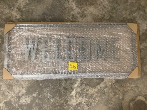 Metal Welcome Sign - Lot 1626