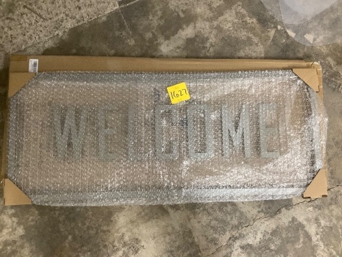 Metal Welcome Sign - Lot 1627