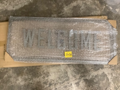 Metal Welcome Sign - Lot 1630