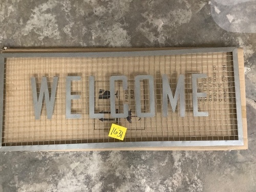 Metal Welcome Sign - Lot 1631