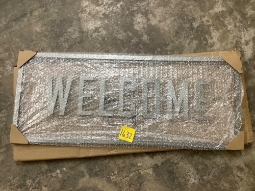 Metal Welcome Sign - Lot 1632