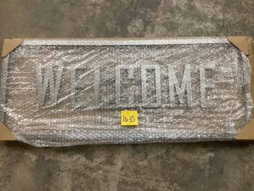 Metal Welcome Sign - Lot 1635