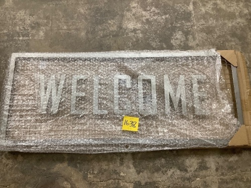 Metal Welcome Sign - Lot 1638