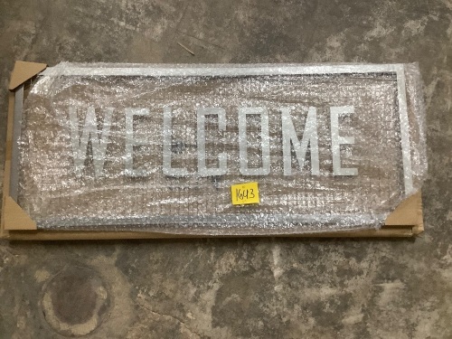 Metal Welcome Sign - Lot 1643