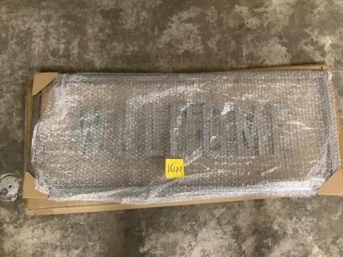 Metal Welcome Sign - Lot 1644