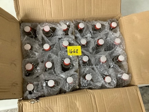 Case of (24) Sealable Glass Bottles - Lot 1668