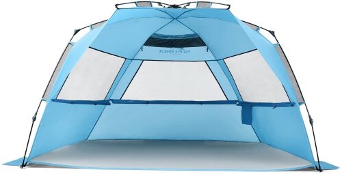 Pacific Breeze Easy Setup Beach Tent Deluxe - Lot 1753