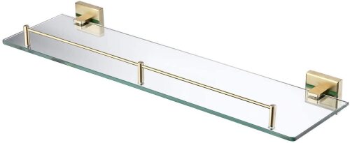KES Bathroom Glass Shelf 1-Tier - Lot 1754