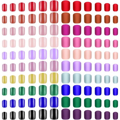 Colorful Short False Nails - Lot 1763