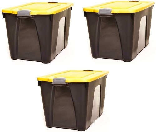 31 Gallon Durabilt LLDPE Container w/ Latches, Set of 3 - Lot 1780