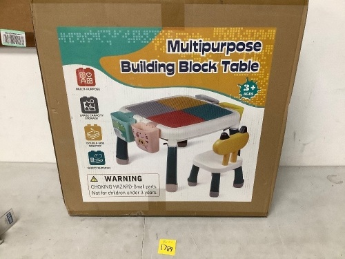 Multipurpose Building Block Table - Lot 1789