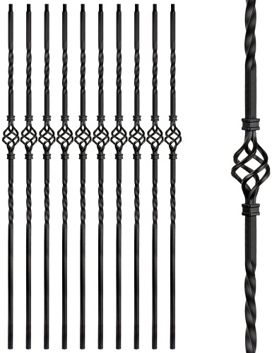 Box of (10) Aotree Iron Balusters - 44"x1/2" - Lot 1849