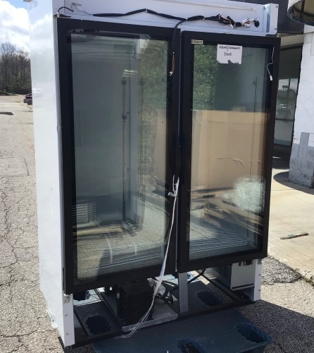 Salvage 2 Door Commercial Refrigerator, SOLD AS IS - Lot 15A