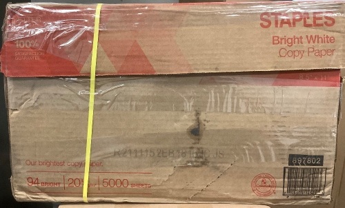 5,000 Sheets 8.5x11" Paper, Appears New - Lot 52