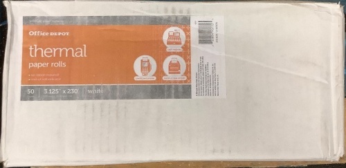 50 Thermal Paper Rolls, Appears New - Lot 60