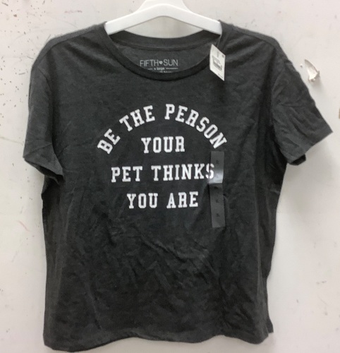 Fifth Sun Womens Be the Person...T-Shirt, XL, New - Lot 120
