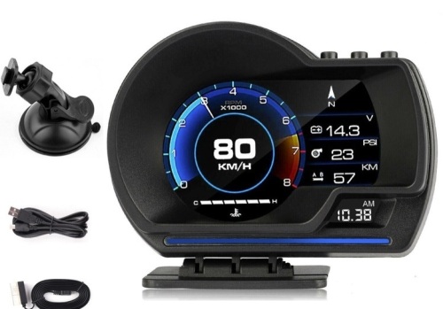 OBD2+GPS Smart Gauge Speedometer, Untested, Appears new - Lot 169