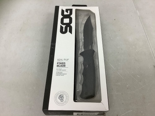 SOG Seal Pup Fixed Blade Knife, New - Lot 200
