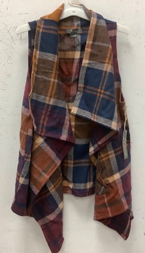 Natural Reflections Womens Flannel Vest, L, Appears New - Lot 204