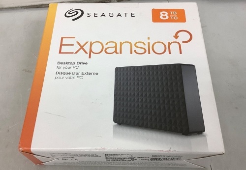 Seagate 8TB Desktop Drive, No Cord, Untested, E-Commerce Return - Lot 220
