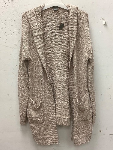 Natural Reflections Womens Hooded Cardigan, M, E-Commerce Return - Lot 227