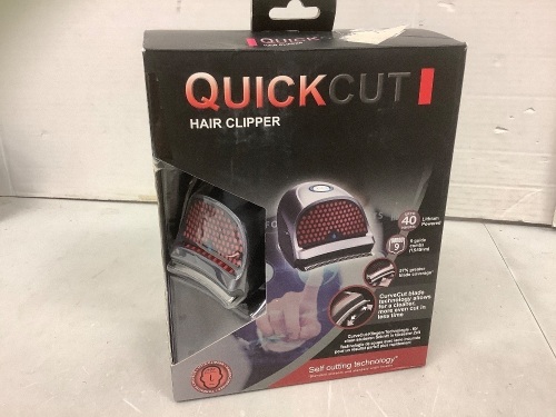 QuickCut Hair Clipper, Powers Up, E-Commerce Return - Lot 233