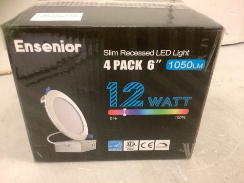 Ensenior Slim Recessed LED Lights, Untested, Appears new - Lot 268
