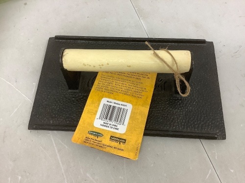 Cast Iron Bacon Press, Appears New - Lot 273