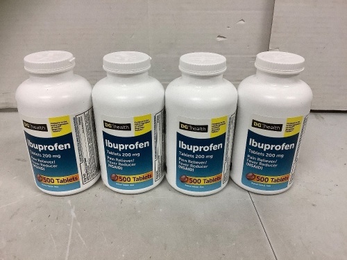 Box of (4) Ibuprofen Bottles, Appears New - Lot 274