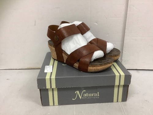 Natural Reflections Womens Wedge Sandals, 11, New - Lot 294