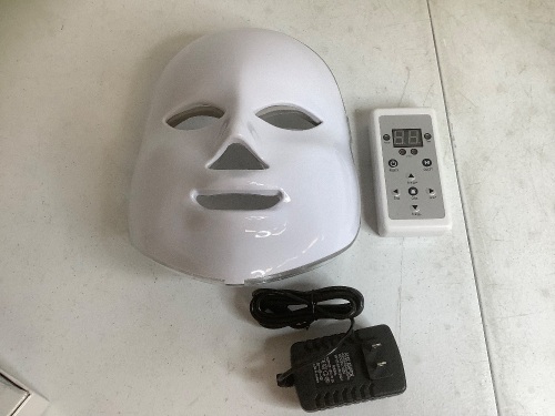 Colorful LED Beauty Mask, Powers Up, E-Commerce Return - Lot 327
