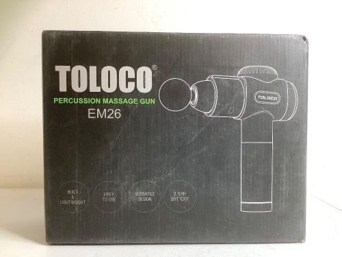 Toloco Massage Gun, Powers Up, Appears New - Lot 334