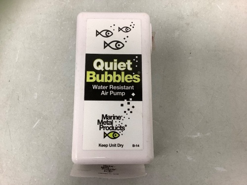 Quiet Bubbles Water Resistant Air Pump, E-Comm Return - Lot 400