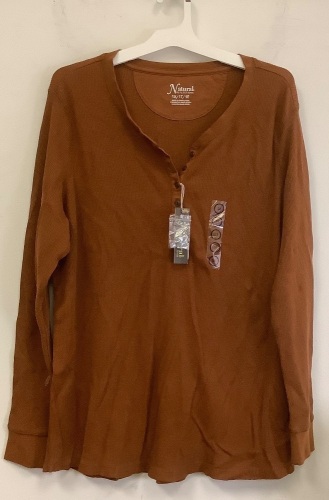 Women's Natural Reflections Shirt, 1X, E-Commerce Return - Lot 657