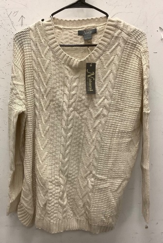 Women's Natural Reflections Sweater, S, New - Lot 854