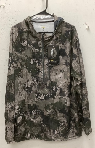 Men's Hooded Shirt, XL, New - Lot 957
