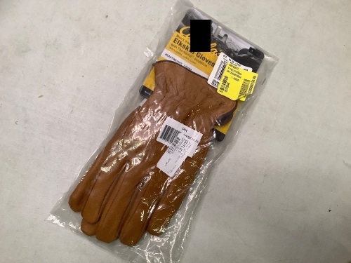 Heavyweight Elkskin Gloves, Large, Appears New - Lot 317
