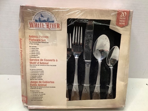 White River Animal Pattern Flaware Set, Missing Some Pieces, Ecommerce Return - Lot 333