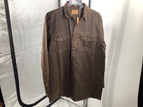 Red Head Men's Long Sleeve Suede Shirt, LT, Appears New - Lot 409