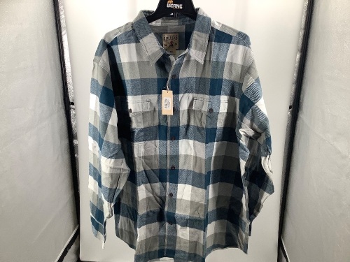 Red Head Blue Flannel, Men's 2XLG, Appears New - Lot 418
