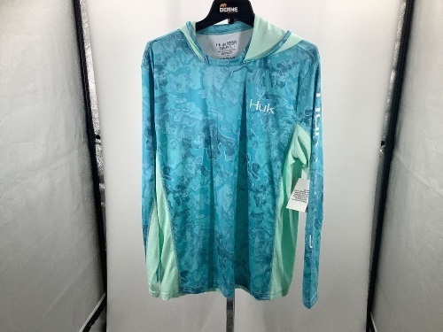 HUK Icon X Camo Hoodie, Men's Large, Appears New - Lot 468
