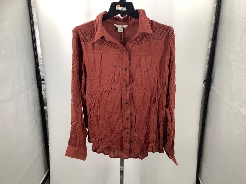 Bob Timberlake Crochet Trim Shirt, Women's Medium, Appears New - Lot 497