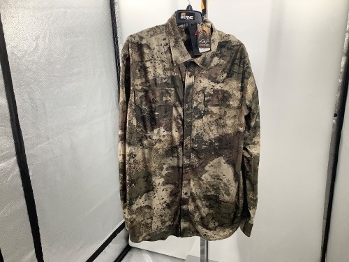 Stretch Microtex Shirt, Men's 2XLT, Appears New - Lot 504