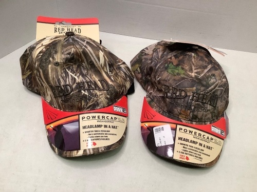 Lot of (2) Red Head Powercap, 2.0, Doesn't Light Up, Ecommerce Return - Lot 525a
