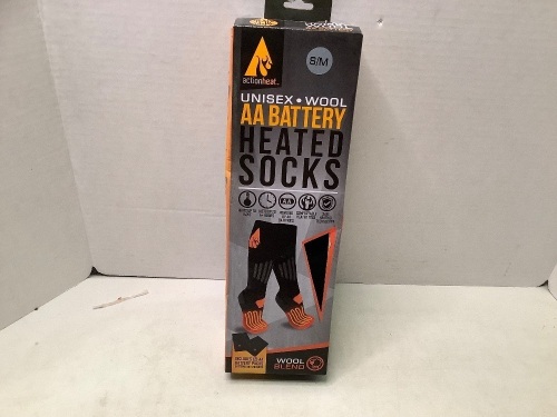 Actionheat Unisex AA Battery Heated Socks, Powers On, Ecommerce Return - Lot 532