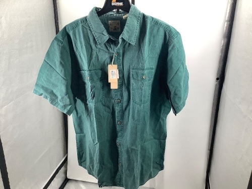 Red Head Short Sleeve Button Up Shirt, XLarge, Appears New - Lot 533