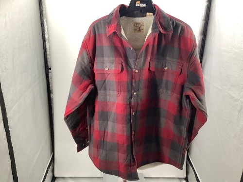Red Head Sherpa Lined Flannel, Large, Appears New - Lot 555