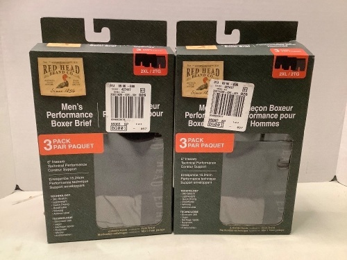 Lot of (2) Red Head Boxer Brief, 2XL, Appears New - Lot 608