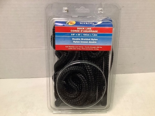 Double Braided Nylon Dock Line, Ecommerce Return - Lot 646