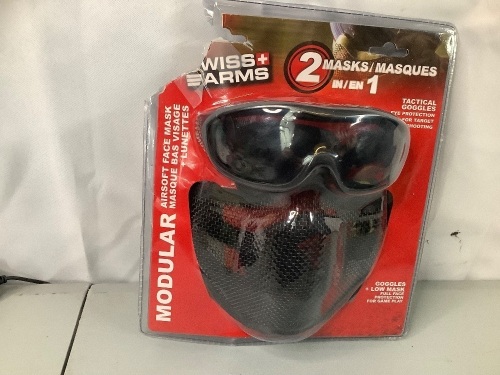 Swiss Arms Airsoft Face Mask, Tactical Googles, Ecommerce Return - Lot 758